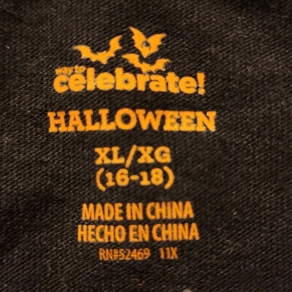 Way to Celebrate Women's Glow in the Dark Halloween Long Sleeve T-Shirt L XL EUC - Picture 6 of 8